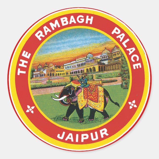 The Rambagh Palace Jaipur Classic Round Sticker (Front)
