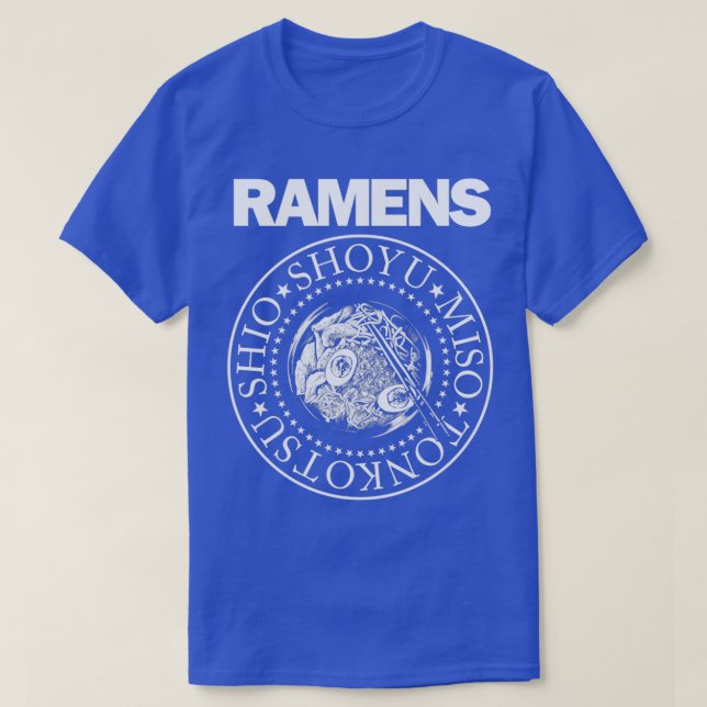 The Ramens Bowl Ramen Noodle Punk Rock Music  T-Shirt (Design Front)