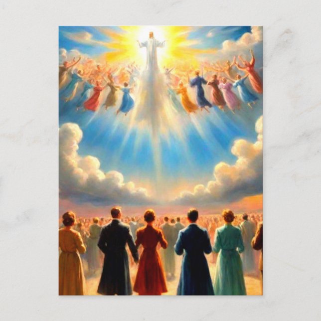 The Rapture: Christian Religious Art Postcard (Front)