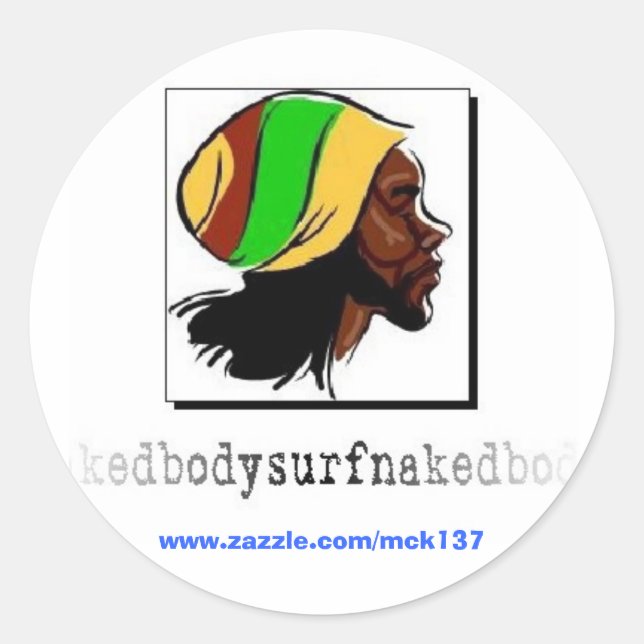 The Rasta sticker from BSN Bodysurfing Apparel (Front)