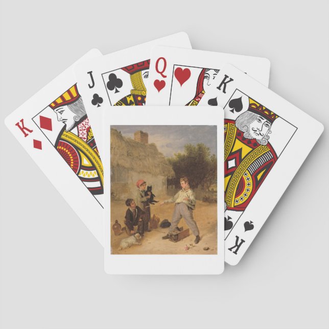 The Rat Trap (oil on panel) Poker Cards (Back)