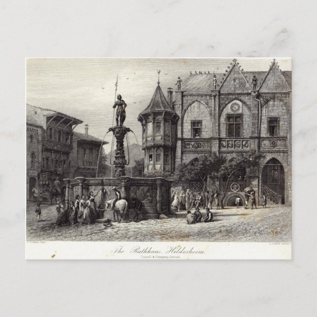 The Rathhaus, Hildesheim Postcard (Front)