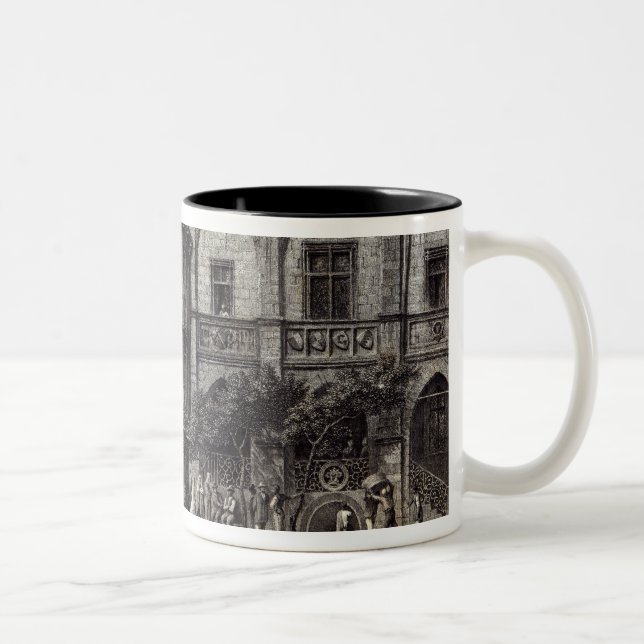 The Rathhaus, Hildesheim Two-Tone Coffee Mug (Right)