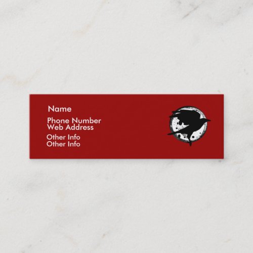 The Raven and the Moon Profile Card Business Cards