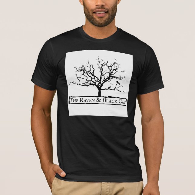 The Raven & Black Cat Square Logo Tee (Front)