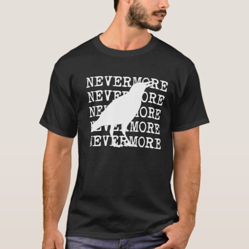 The Raven by Edgar Allan Poe T_shirt Nevermore