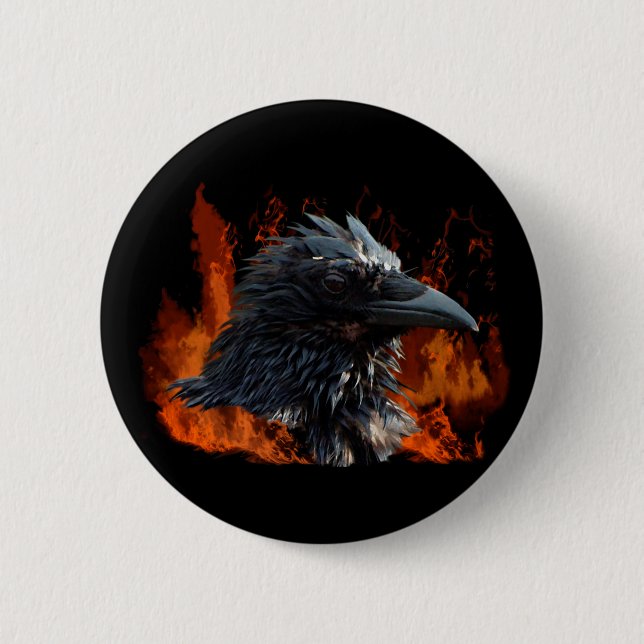 "The Raven Fire" Gifts Button (Front)