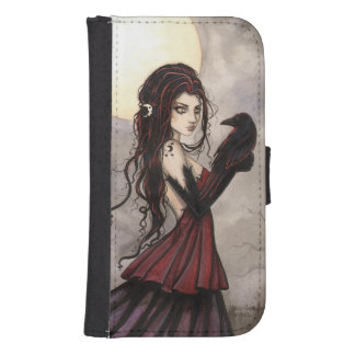 The Raven Gothic Fantasy Art Wallet Phone Case For Samsung Galaxy S4