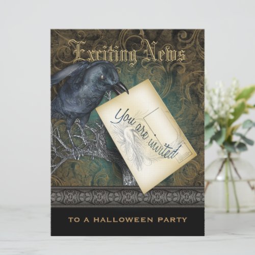 The Raven Gothic Style Invitation