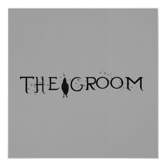 The Raven Groom Card