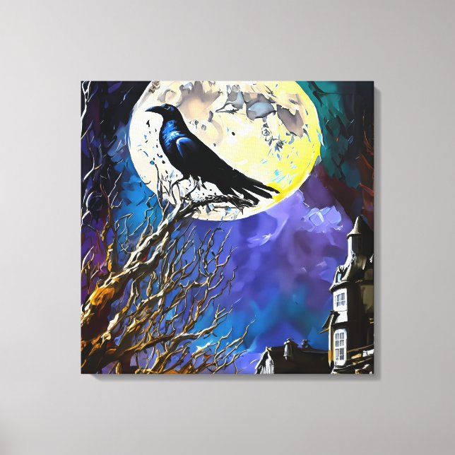 The Raven, Nevermore Canvas Print (Front)