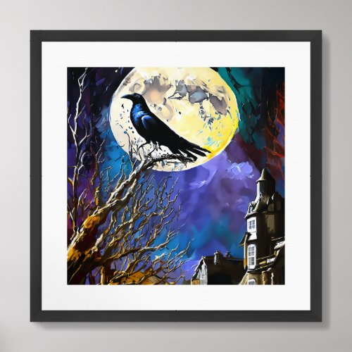 The Raven Nevermore Framed Art