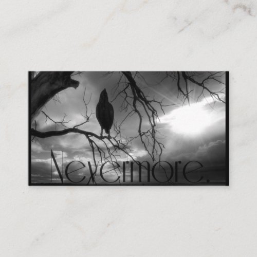 The Raven _ Nevermore Sunbeams Tree Business Card