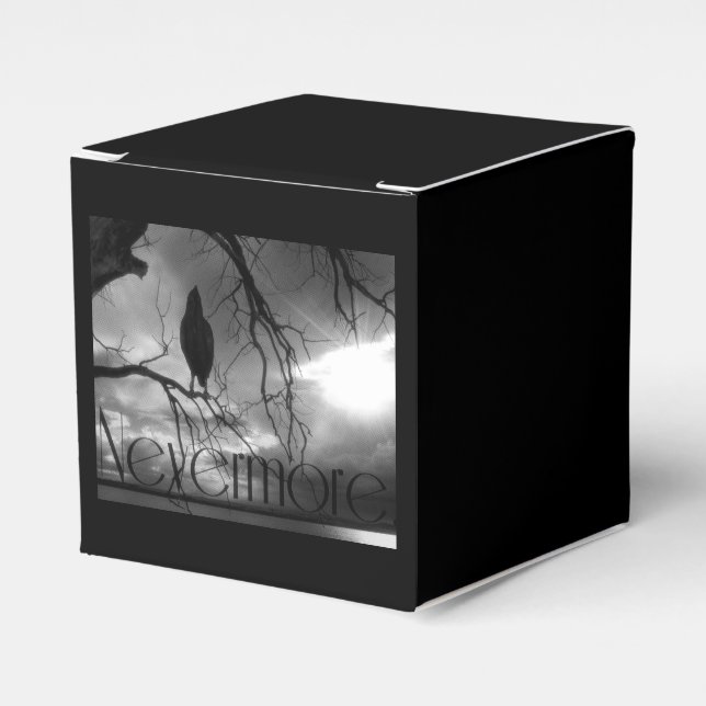 The Raven - Nevermore Sunbeams Tree Favor Boxes (Front Side)