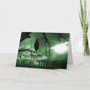The Raven - Nevermore Sunbeams Tree - Green Card