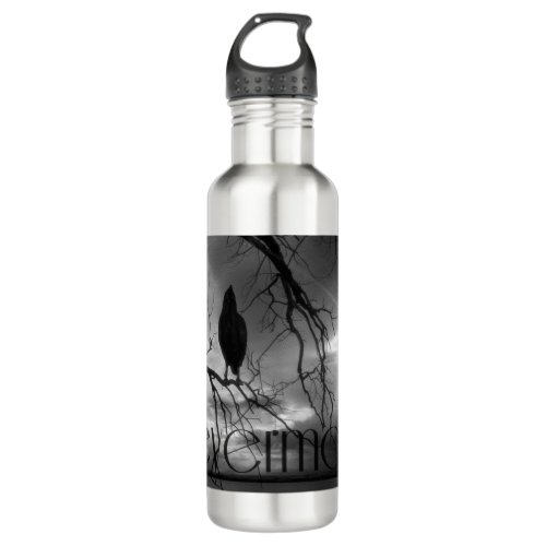 The Raven _ Nevermore Sunbeams Tree Stainless Steel Water Bottle
