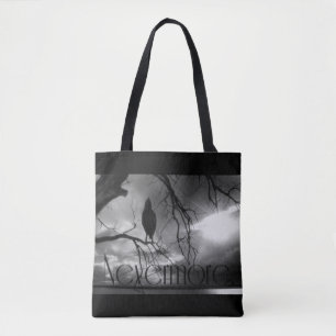 The Raven - Nevermore Sunbeams Tree Tote Bag