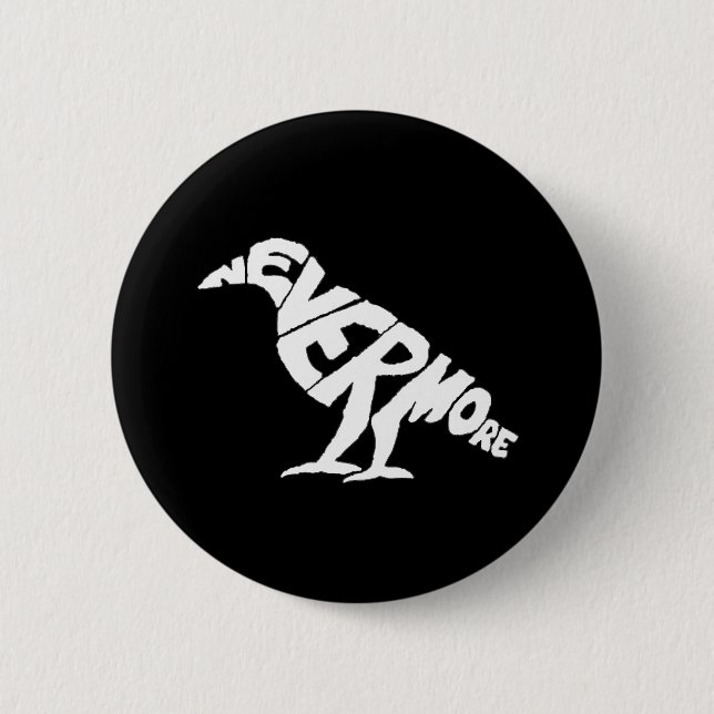 The Raven Pinback Button (Front)