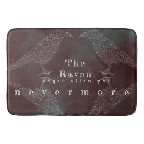 The Raven Poem Bath Mat