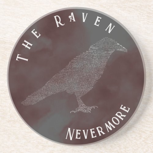The Raven Poem Coaster