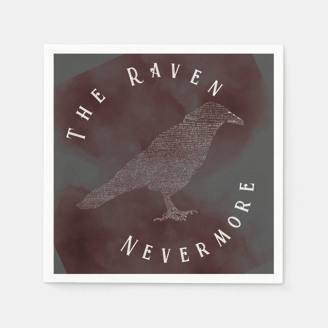 The Raven Poem Napkins (Front)