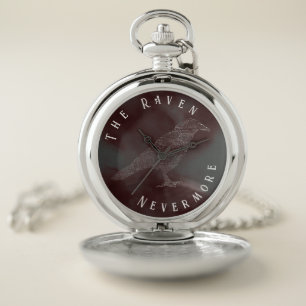 The Raven Poem Pocket Watch