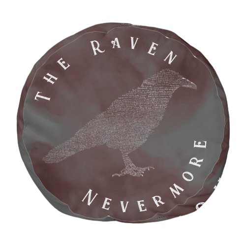 The Raven Poem Pouf