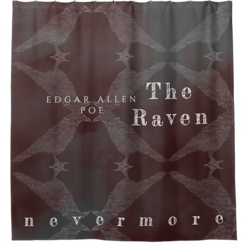 The Raven Poem Shower Curtain