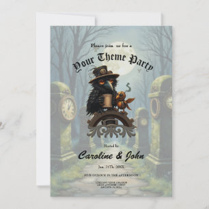 The raven powered by Coffee  Invitation