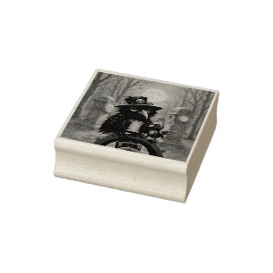 The raven powered by Coffee Rubber Stamp