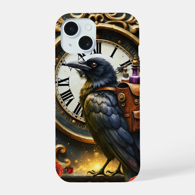 The Raven’s Clockwork Delivery  Iphone Case (Back)