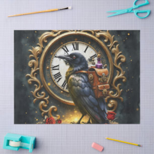 The Raven’s Clockwork Delivery Tissue Paper