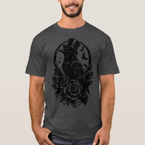 the raven with hat T_Shirt