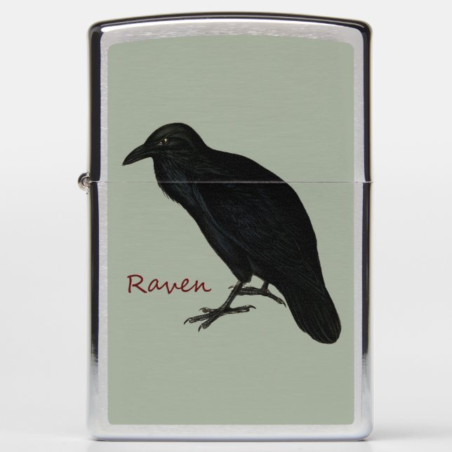 The Raven Zippo Lighter (Front)