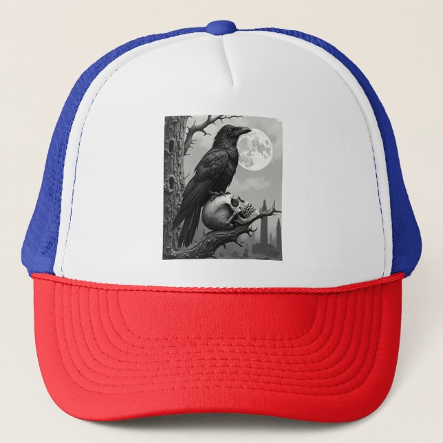 The Raven's Perch Trucker Hat (Front)