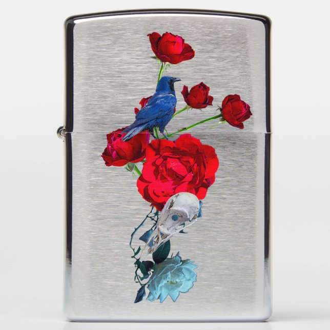 The Raven's Shared Fate | Witchy Zippo Lighter (Front)