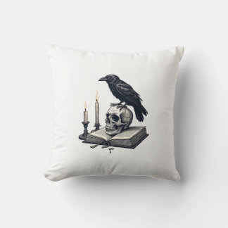 The Ravenwood Literary Society Throw Pillow