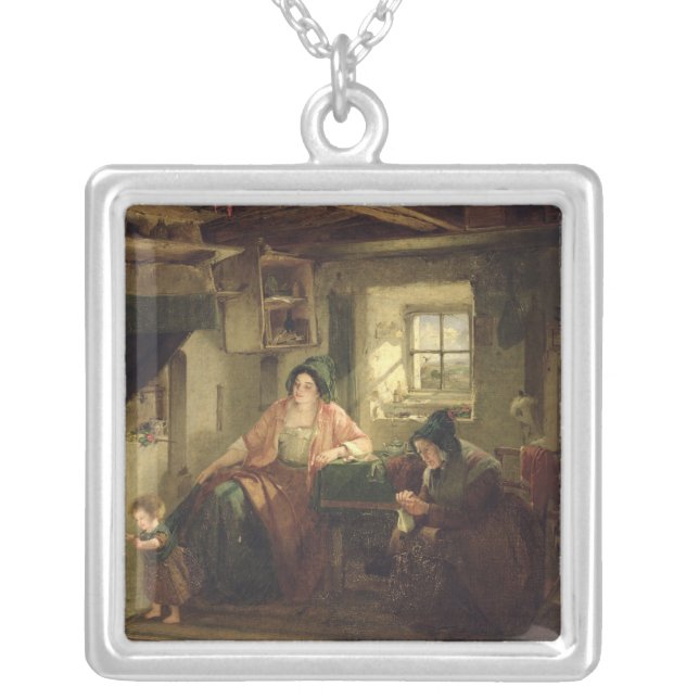 The Ray of Sunlight, 1857 Silver Plated Necklace (Front)