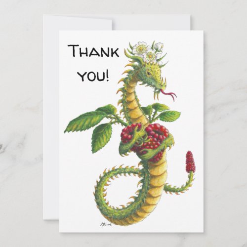The Razzler Dragon _ Thank you card