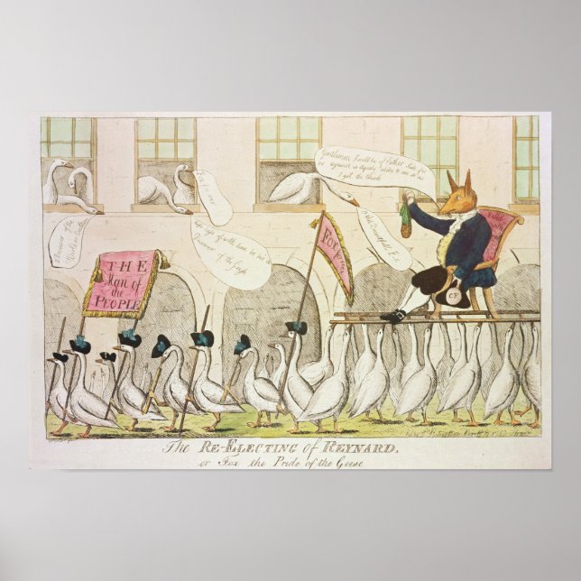 The Re-Electing of Reynard or Fox Poster (Front)