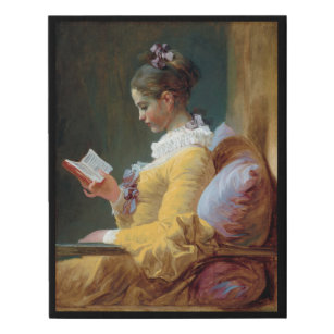 The Reader, Fragonard Faux Canvas Print