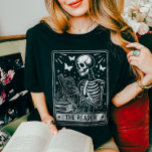The Reader Skeleton Reading Booklover Halloween T-Shirt<br><div class="desc">Unleash your inner bookworm with this hauntingly charming Tarot card-style skeleton reading tee! Perfect for Halloween parties,  book clubs,  or as a quirky gift for the reader in your life!</div>