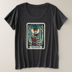The Reader Tarot Card Fairy Plus Size T-Shirt