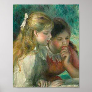 The Reading by Pierre-Auguste Renoir Poster