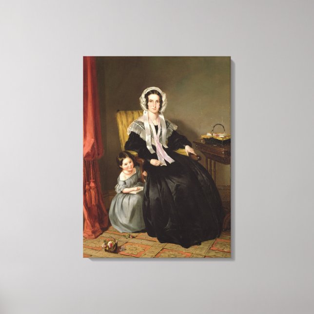 The Reading Lesson Canvas Print (Front)