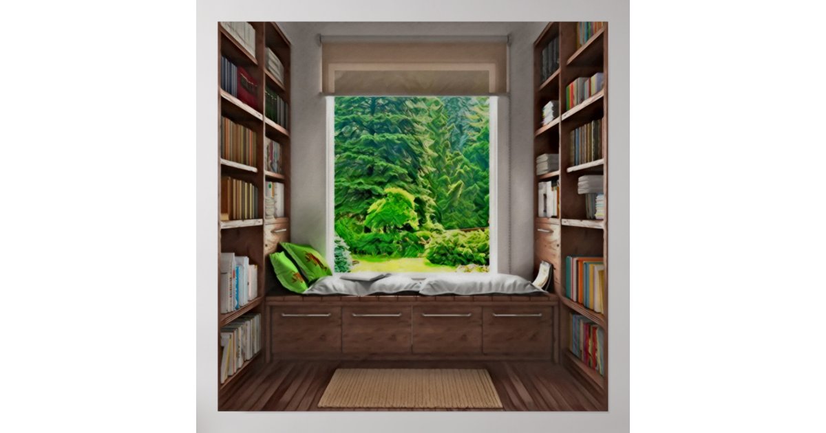 The Reading Nook Poster | Zazzle
