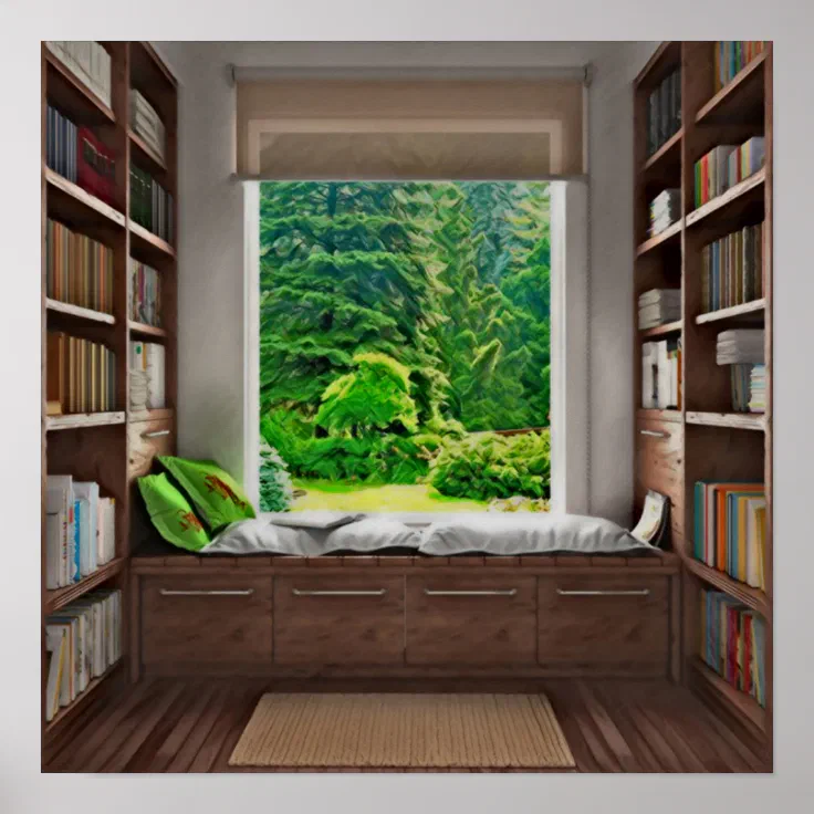 The Reading Nook Poster | Zazzle