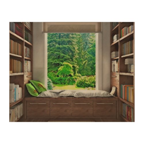 The Reading Nook Wood Wall Art