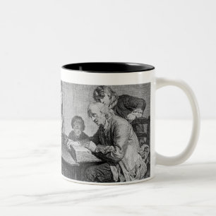 The Reading of the Bible Two-Tone Coffee Mug