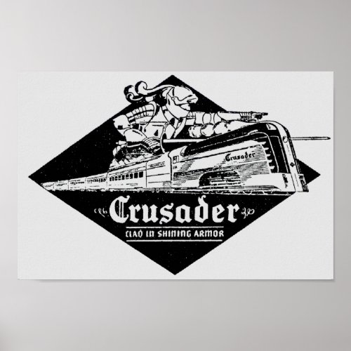 The Reading Railroad Crusader Streamliner Poster